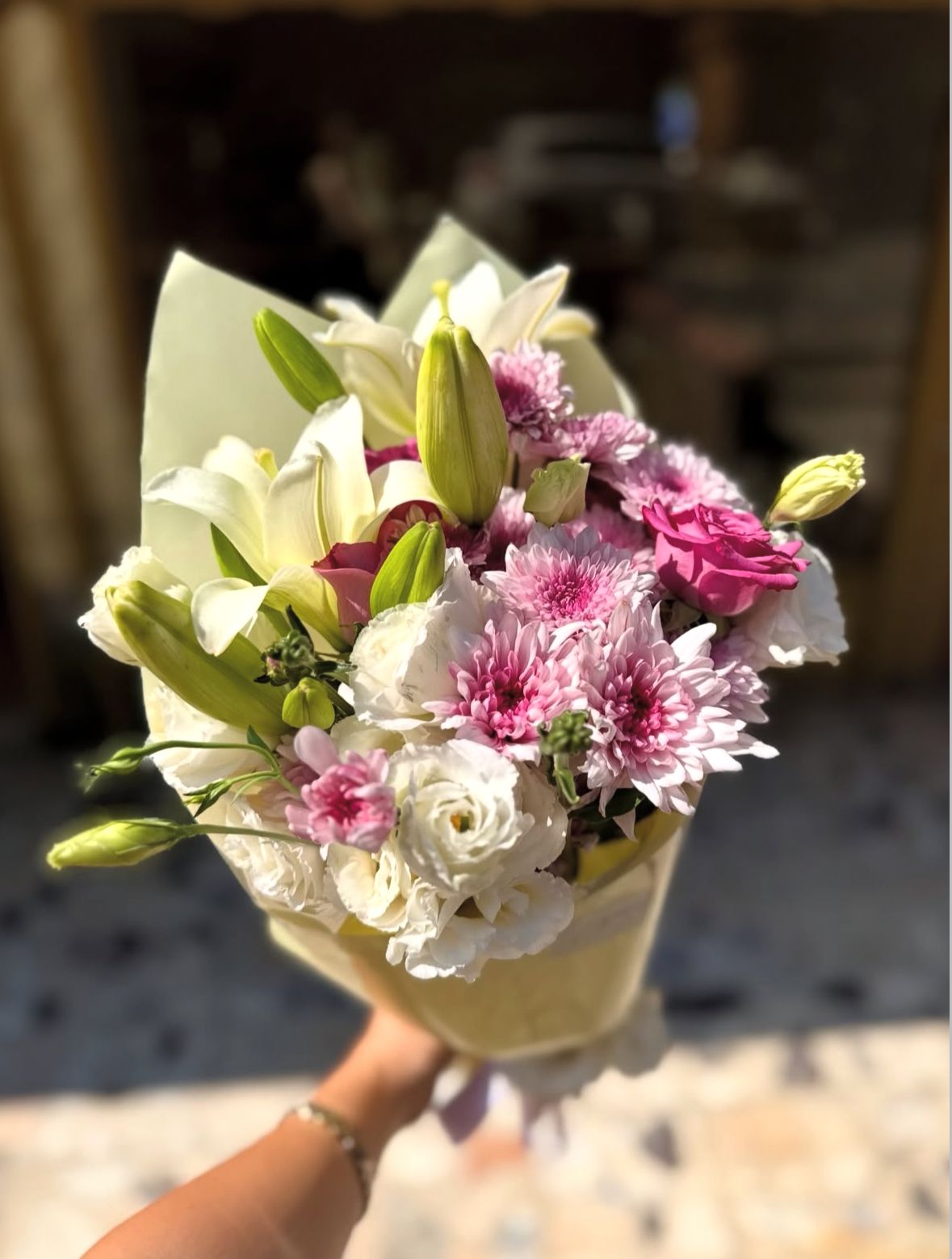 Mini Lilyumlu Kır Buketi